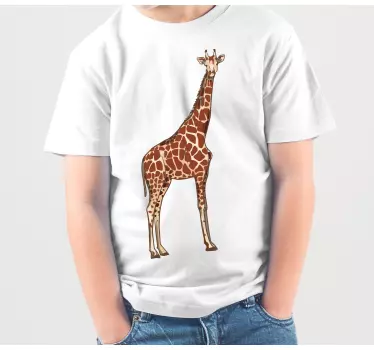 Camiseta niños ropa divertida de jirafa - TenVinilo