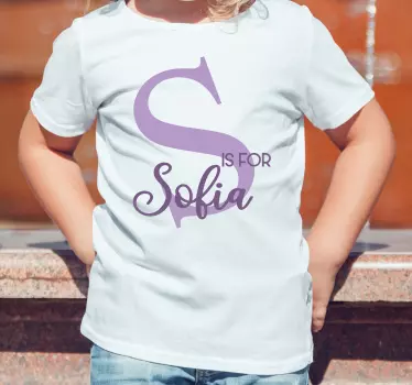 Camiseta niños s es para sofía - TenVinilo