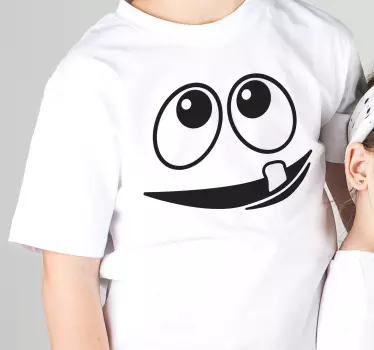 Camiseta niños Sonriendo monstruo de un diente - TenVinilo