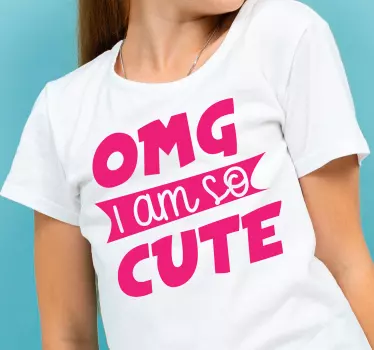 Camiseta niños soy tan lindo - TenVinilo