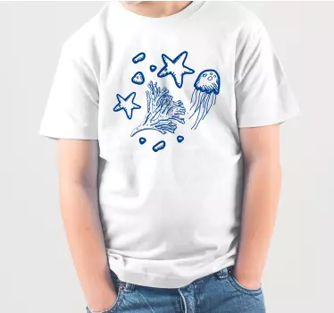 Camiseta niños tema aventura oceánica - TenVinilo