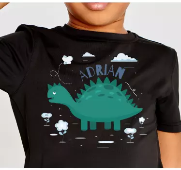 Camiseta niños tema dinosaurio aventurero - TenVinilo