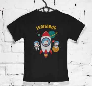 Camiseta niños temática aventura espacial - TenVinilo