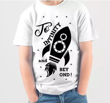 Camiseta niños viaje en aventura espacial - TenVinilo