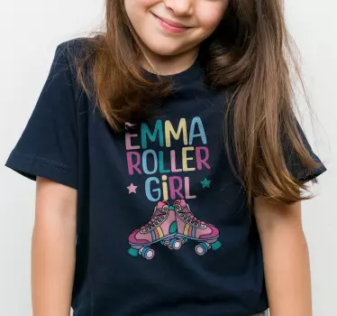 Camisetas con nombre chica rodante - TenVinilo