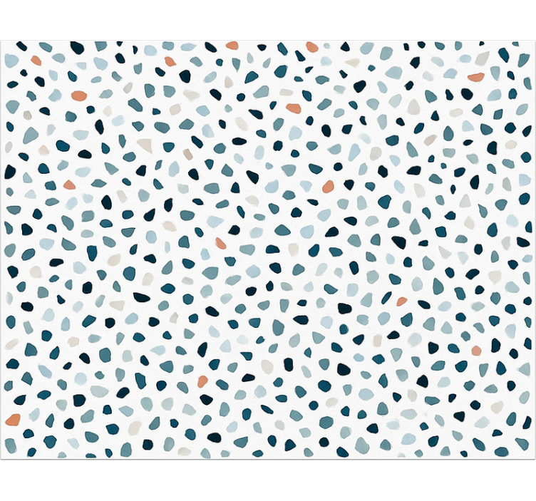 Alfombra vinílica cocina pequeñas piedras de colores - TenVinilo