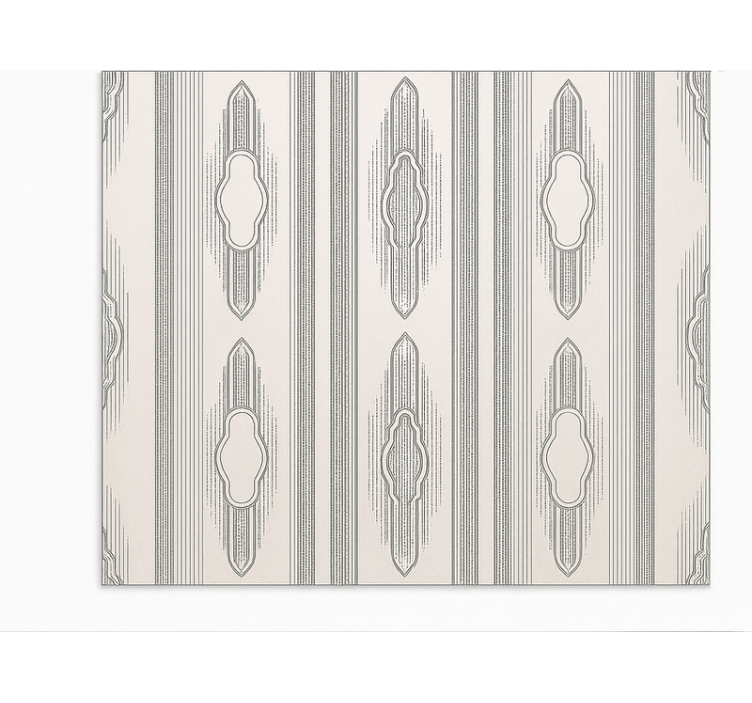 Alfombra vinílica comedor geometría étnica intrincada - TenVinilo