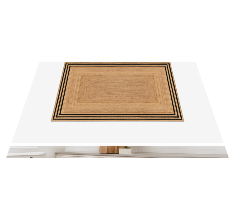 Alfombra de vinilo para cocina textura yute natural - TenVinilo