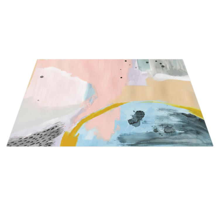 Alfombra vinílica salón arte colorido - TenVinilo