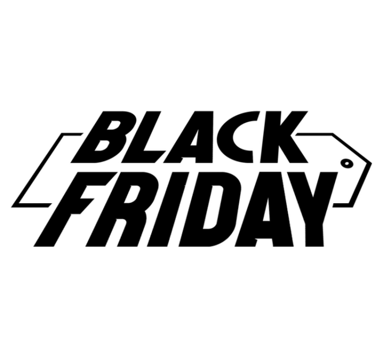 Alfombra vinílica black friday fuente cursiva moderna - TenVinilo