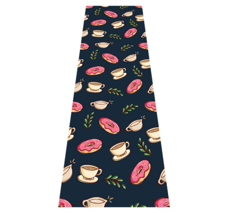 Alfombra de vinilo para cocina fondo de postres y café - TenVinilo