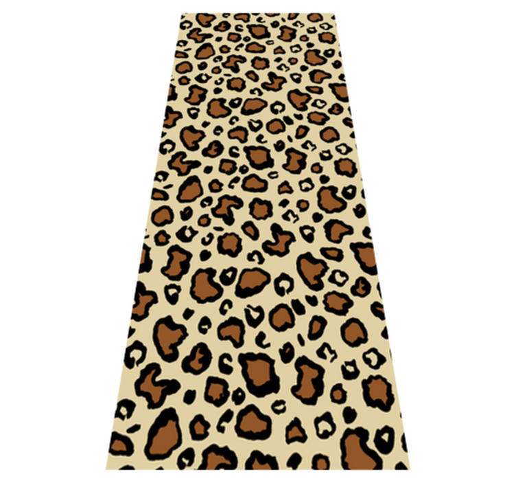 Alfombra vinílica animal print leopardo clásico - TenVinilo