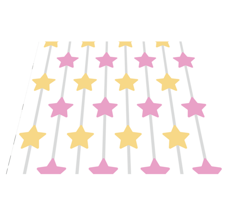 Alfombra vinílica de estrellas dulzura fenomenal - TenVinilo