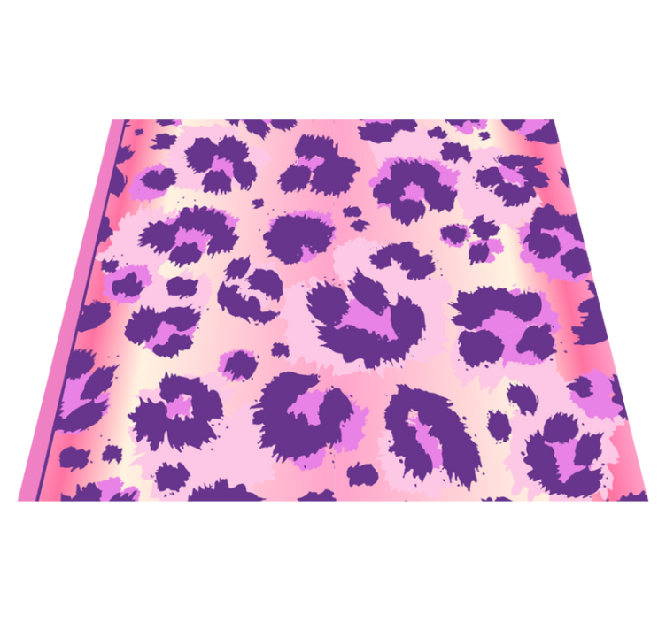 Alfombra vinílica dormitorio piel de leopardo rosa - TenVinilo