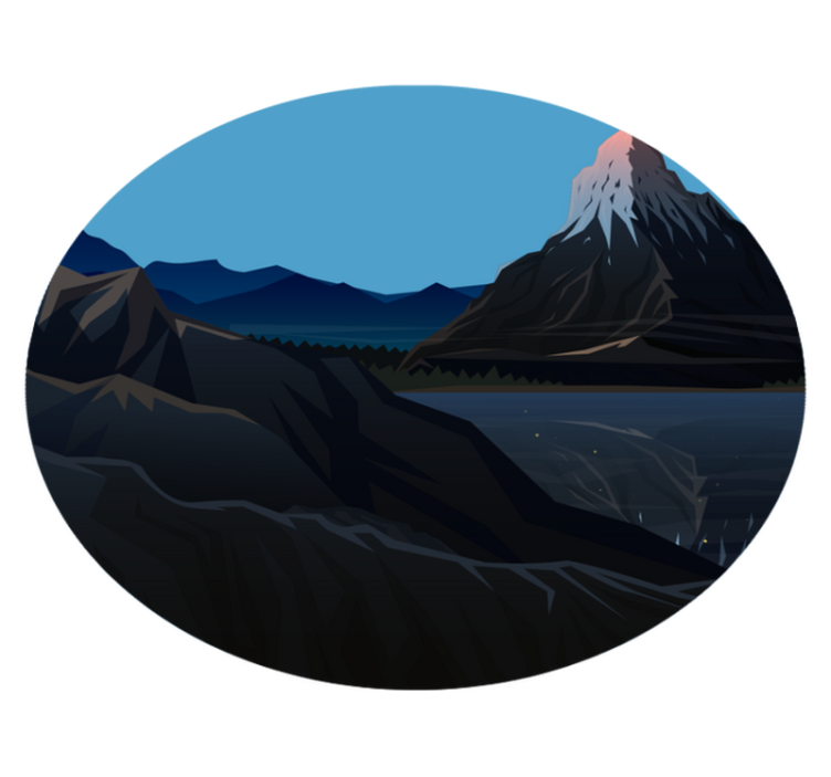 Alfombra vinílica naturaleza paisaje montañoso - TenVinilo