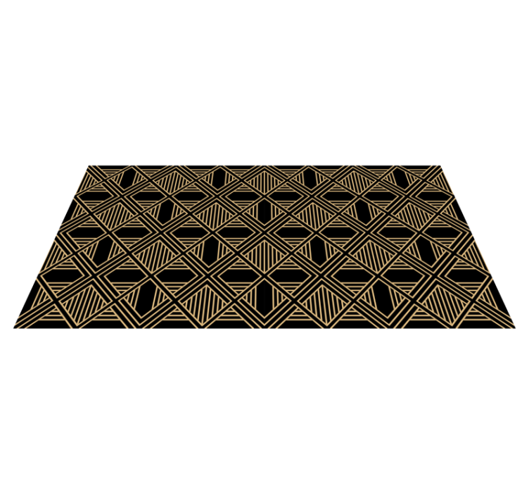 Alfombra vinílica geométrica estilo art deco gatsby - TenVinilo