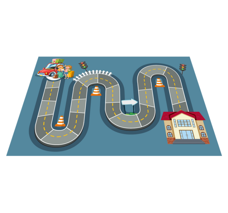 Alfombra vinílica juegos camino de juegos de mesa - TenVinilo