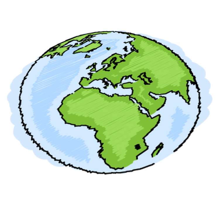 Alfombra vinílica mapamundi vinilo decorativo tierra - TenVinilo