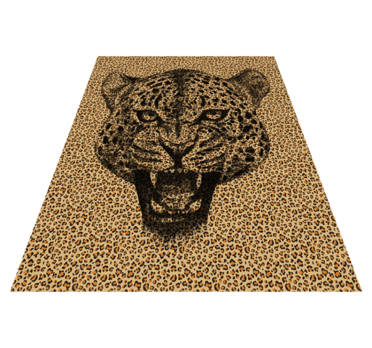 Alfombra vinilica Animal Print Leopardo - TenVinilo