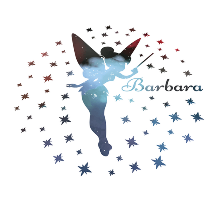 Alfombra vinílica infantil hada con nombre - TenVinilo