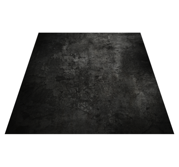 Alfombra vinilo salón cemento negro - TenVinilo