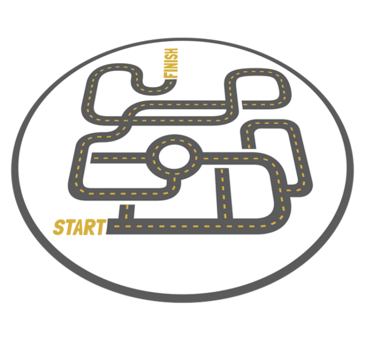 Alfombra vinílica juegos aventura en la carretera - TenVinilo