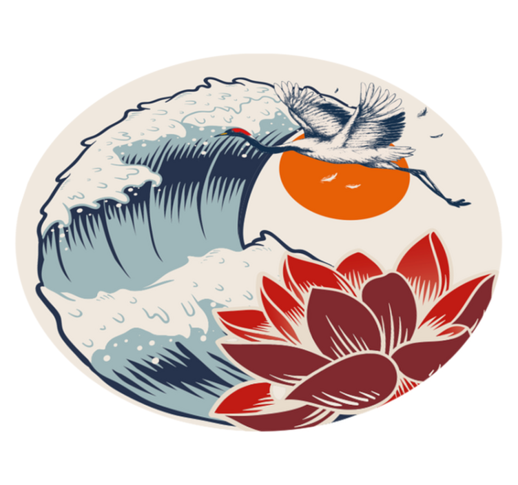 Alfombra vinílica infantil de ola del mar - TenVinilo