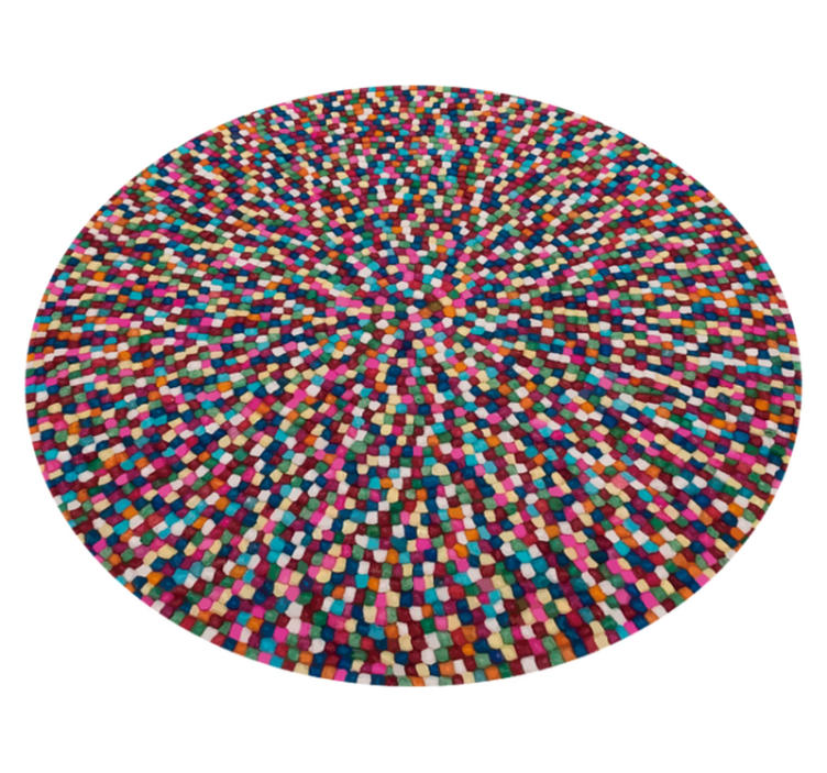 Alfombra vinílica mosaico manchas étnicas - TenVinilo