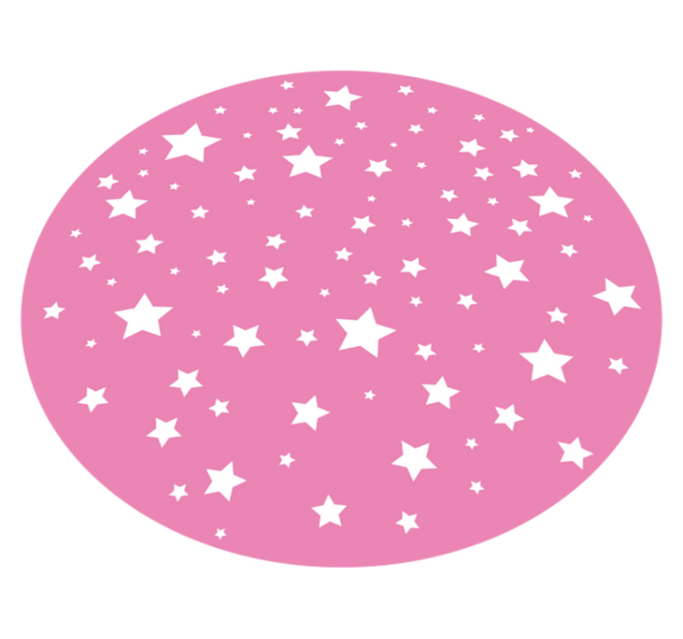 Alfombra vinílica rosa estrellas niños - TenVinilo