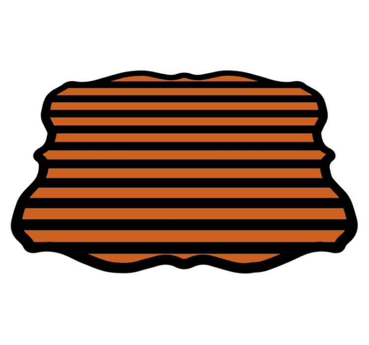 Alfombra vinílica Halloween rayas de halloween - TenVinilo