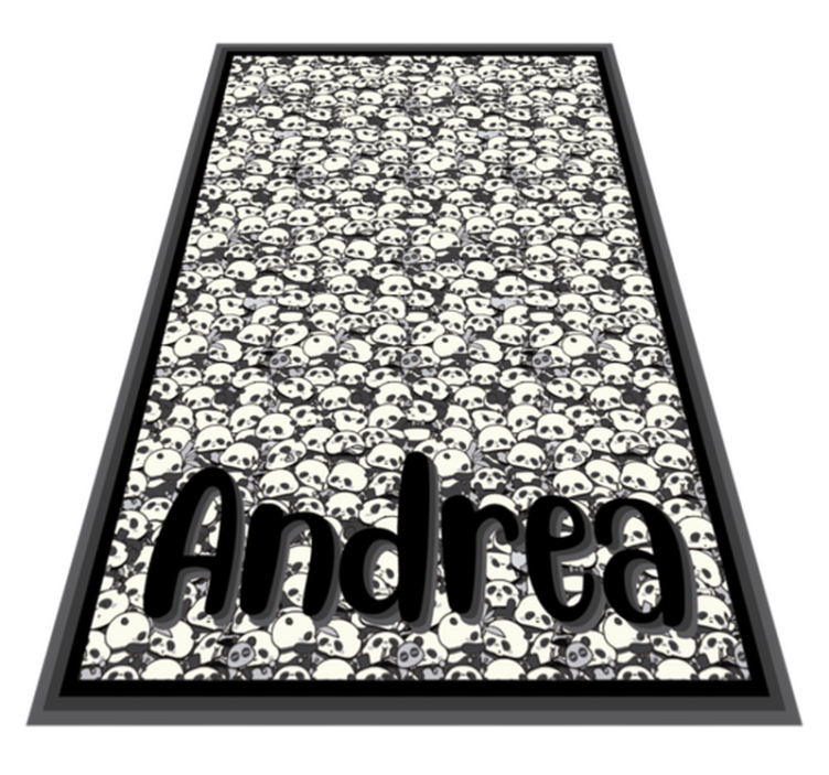 Alfombra vinílica personalizable pandas personalizados - TenVinilo