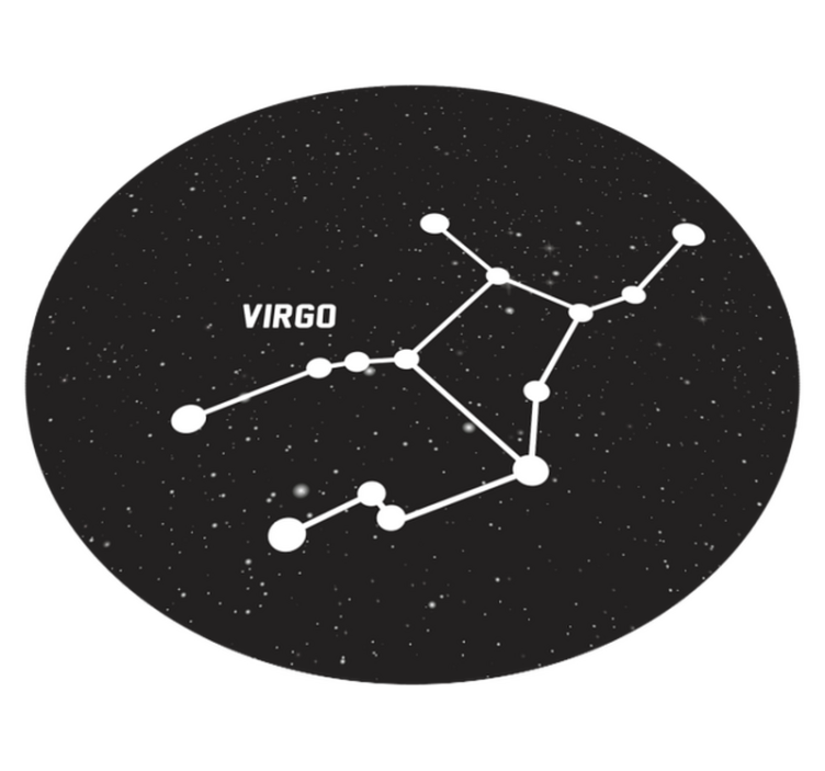 Alfombra vinílica de estrellas constelación de virgo - TenVinilo