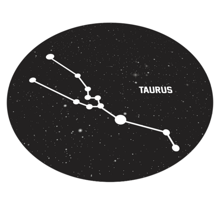 Alfombra vinílica de estrellas constelación de tauro - TenVinilo