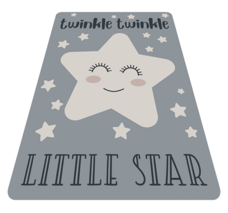 Alfombra vinílica estrellas twinkle little star song - TenVinilo