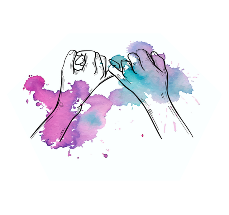 Alfombras vinílicas pareja polvos fluor - TenVinilo