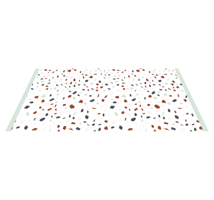 Alfombra vinílica imitación terrazo abstracto - TenVinilo
