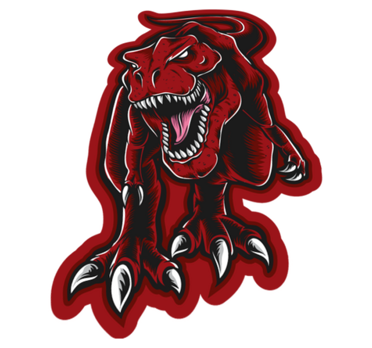 Alfombra vinílica animales dinosaurio feroz - TenVinilo