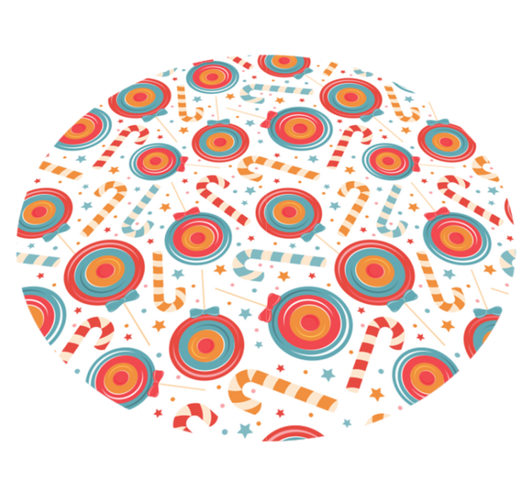 Alfombra vinílica juegos imágenes de la tierra de los dulces - TenVinilo