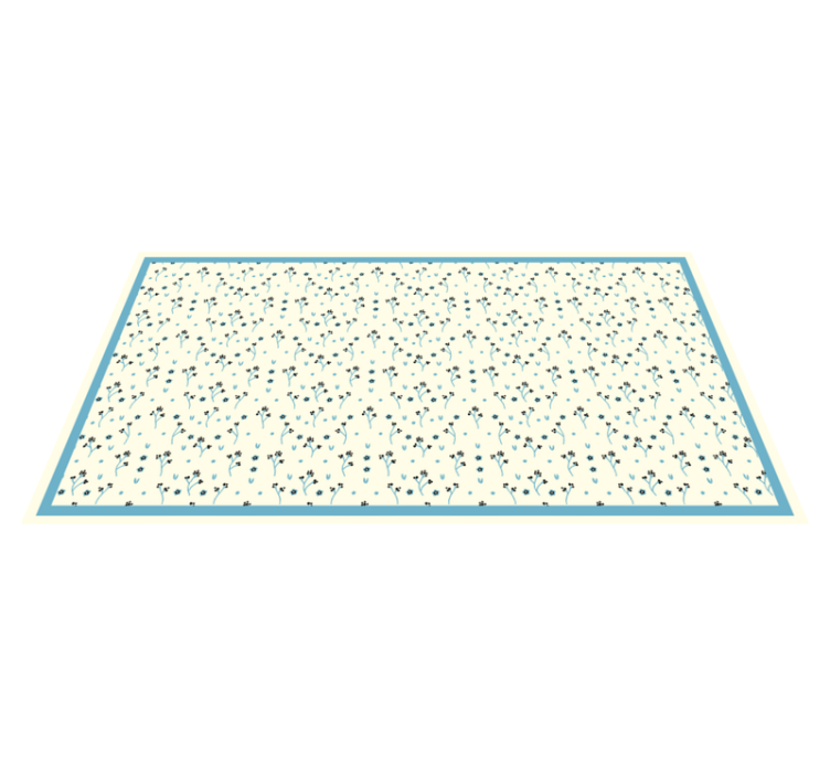 Alfombra vinílica dormitorio sutil motivo botánico - TenVinilo