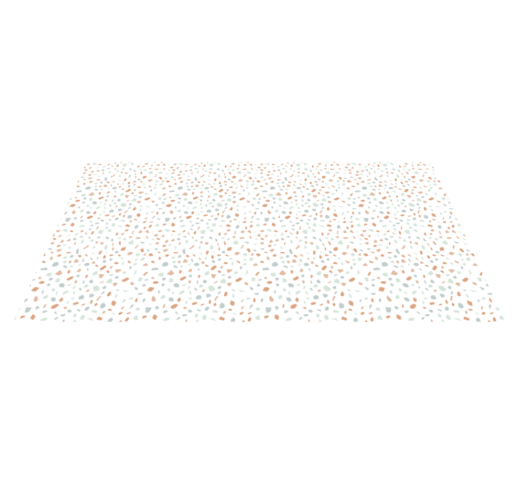 Alfombra vinílica para cocina terrazo patrón caramelo - TenVinilo