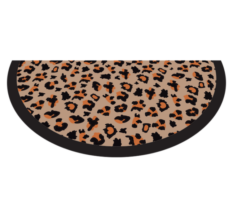 Alfombra vinílica animal print diseño de leopardo atrevido - TenVinilo