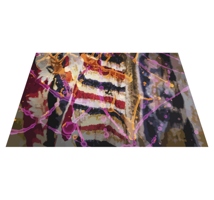 Alfombra vinílica imitación flujo de color abstracto - TenVinilo