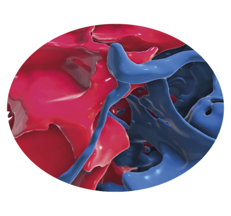 Alfombra vinílica imitación corriente de color abstracta - TenVinilo