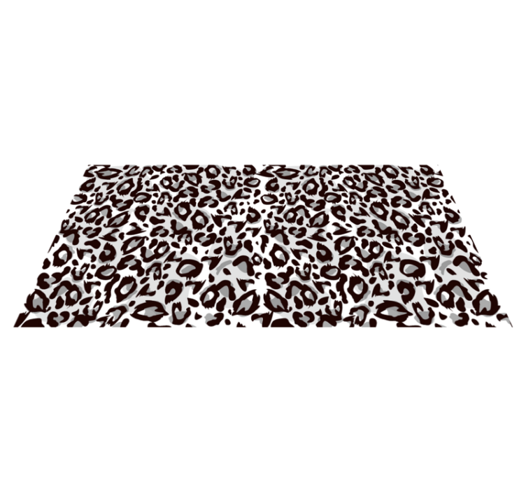 Alfombra vinílica animal print Leopardo negro - TenVinilo