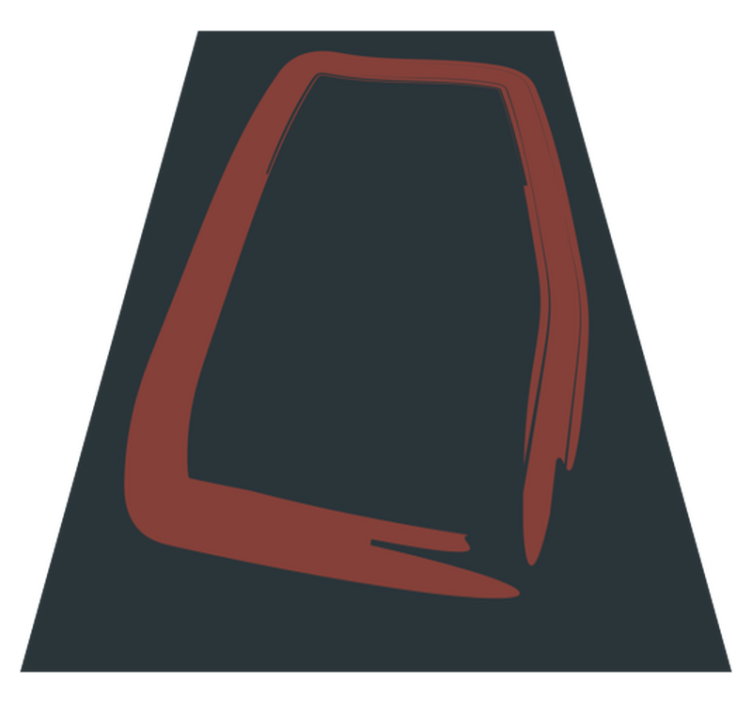 Alfombra vinílica salón forma abstracta elegante - TenVinilo