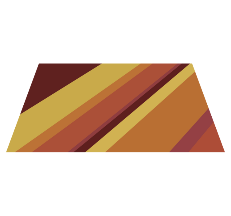 Alfombra vinílica vintage rayas retro cálidas - TenVinilo