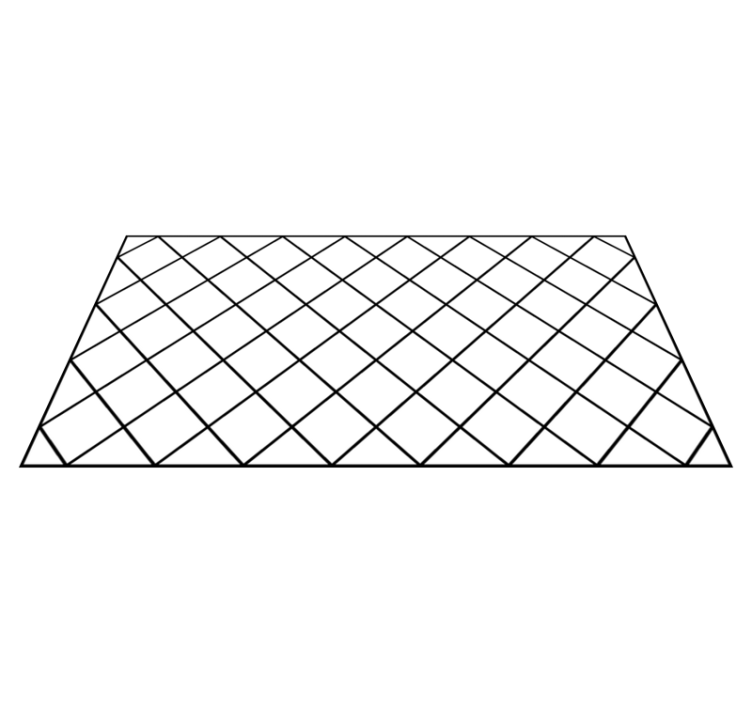 Alfombra vinílica nórdica rombos finos - TenVinilo