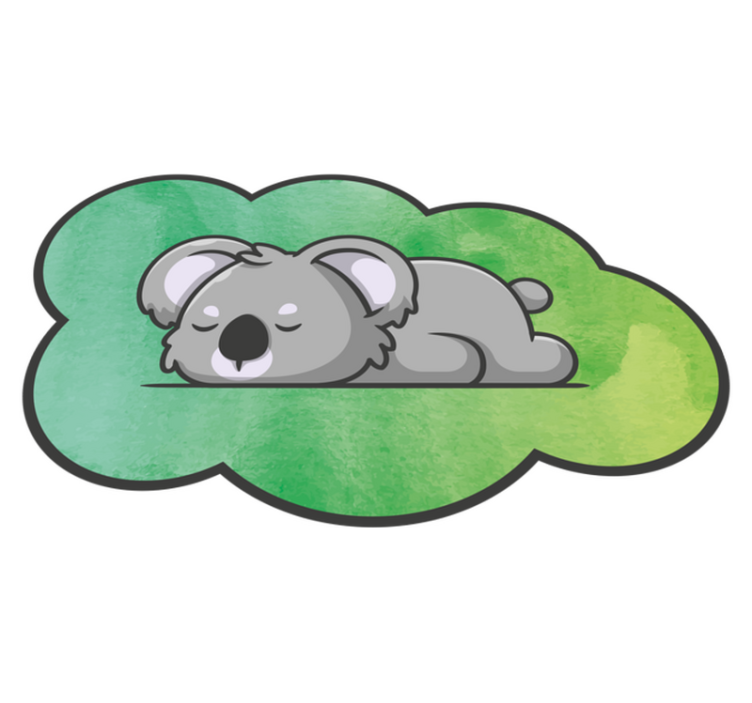 Alfombra vinílica bebé koala dormido - TenVinilo