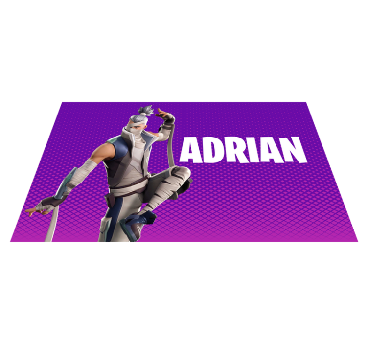 Alfombra vinílica juvenil personaje de juego personalizado - TenVinilo