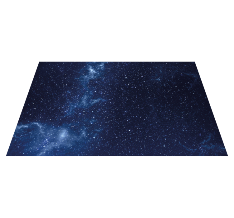 Alfombras vinílicas modernas lugar y estrellas con línea blanca. - TenVinilo